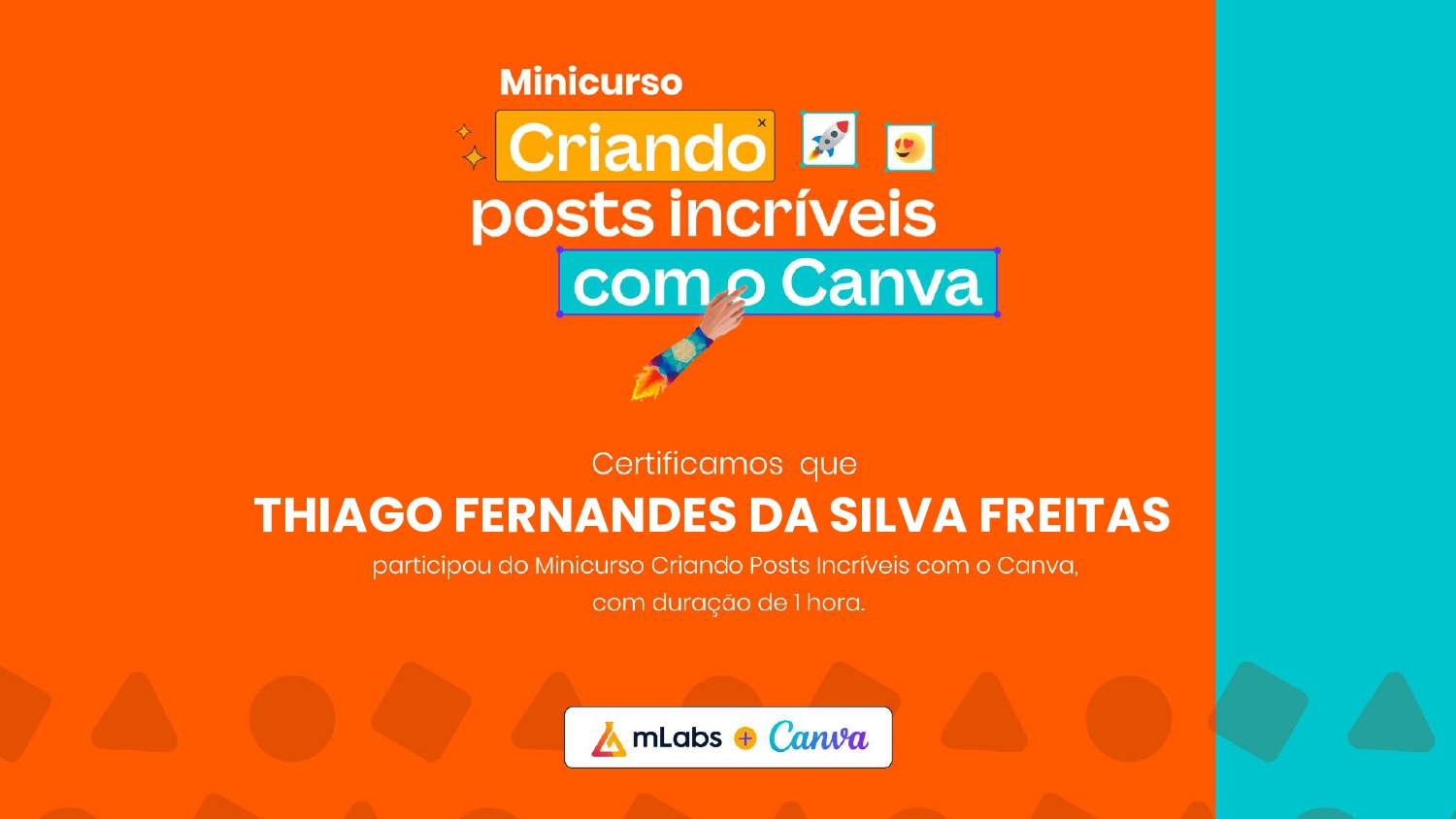 Certificado Canva